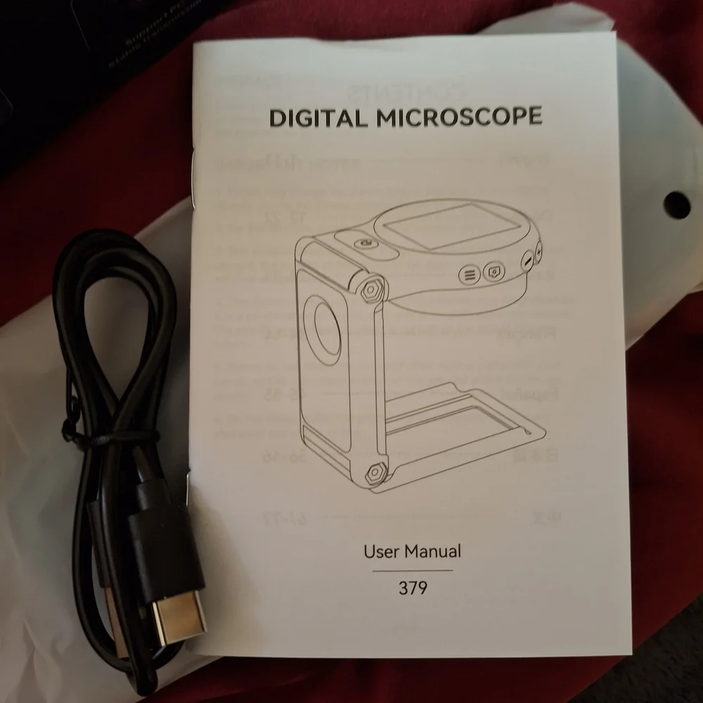 Advanced Digital Microscope - Black Perfect For Identifing Marks On Jewelry NIB